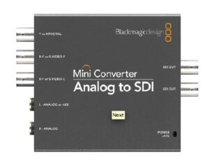 Blackmagic Mini convertisseur analogique vers SDI