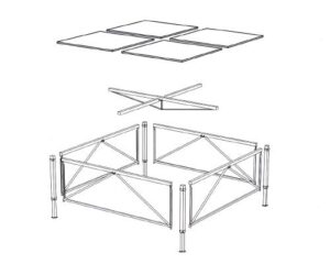 Exemple de scène h80-150cm