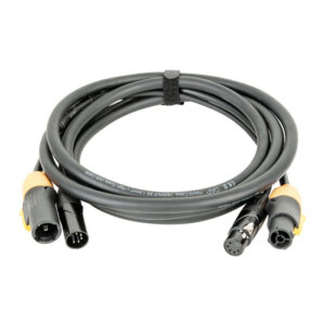 3m Câble Hybride POWER PRO TRUE & XLR 5 Broches